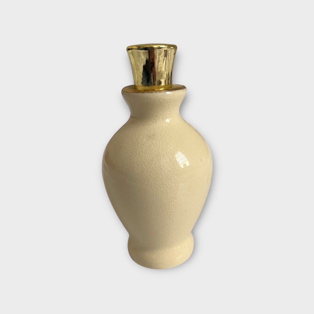 Hawaiian Classic Island Gardenia Perfume Bell EMPTY Ceramic Crackle Bottle .125 - Picture 8 of 9